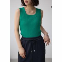 アズールバイマウジー（AZUL BY MOUSSY）/【堀田茜さん着用アイテム】スクエアネックリブタンクトップ