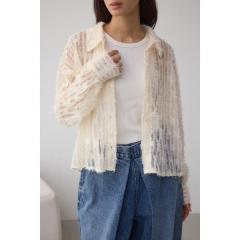 アズールバイマウジー（AZUL BY MOUSSY）/シアーチュールフリンジシャツ