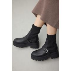 アズールバイマウジー(AZUL BY MOUSSY)/ベルトデザイントラックソールソックスブーツ アズールバイマウジー(AZUL BY MOUSSY)/ベルトデザイントラックソールソックスブーツ