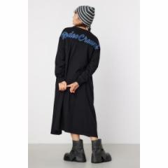 ロデオクラウンズ ワイドボウル（RODEO CROWNS WIDE BOWL）/デニムアップリケロゴワンピース