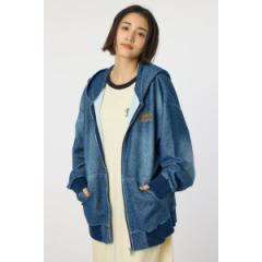 ロデオクラウンズ ワイドボウル（RODEO CROWNS WIDE BOWL）/【UNISEX】加工ジップパーカー