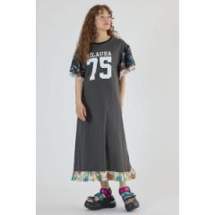 ロデオクラウンズ ワイドボウル（RODEO CROWNS WIDE BOWL）/ドッキングアロハティアードワンピース