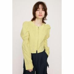 XCiSLYj/FRONT ZIP SHIRRING uEX