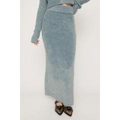 スライ（SLY）/GLITTER KNIT ロングスカート