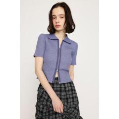 �X���C�iSLY�j/FRONT ZIP CUT RIB �g�b�v�X