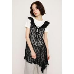 �X���C�iSLY�j/HEM DESIGN LACE FRILL L�^�g�b�v�X