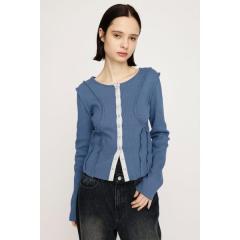 スライ（SLY）/FRONT BUTTON CUT RIB トップス
