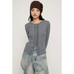 �X���C�iSLY�j/FRONT FRILL KNIT �g�b�v�X