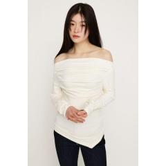 �yNEW�z�X���C�iSLY�j/�ySNS�Řb��I�zOFF SHOULDER TUCK �g�b�v�X