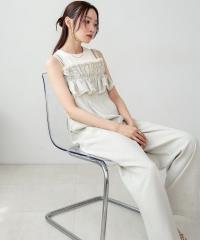 バブ(Bab)/【S・Mサイズ展開】ギャザーオールインワン