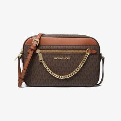 マイケル・コース（Michael Kors）/JET SET ITEM EW ジップ チェーン クロスボディ ラージ － MKシグネチャー