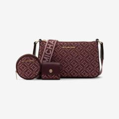マイケル・コース（Michael Kors）/JET SET TRAVEL ロゴジャカード クロスボディ ウィズ テックアタッチ スモール