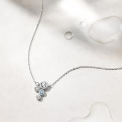 【NEW】カナル４℃（canal4’C）/【Early Summer Collection】 K10ホワイトゴールド ネックレス