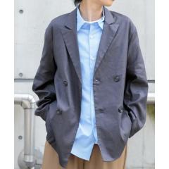 �A�C�e���Y �A�[�o�����T�[�`�iITEMS URBAN RESEARCH�j/�w�Z�b�g�A�b�v�Ή��xLinen Blend Double Jacket