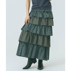 ���[�Y�o�b�h�iROSE BUD�j/CHECK TIERED SKIRT