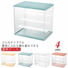 収納ケース 可動棚 展示ケース 大きいサイズ コレクション ボックス クリアケース コレクションケース 透明 ケース マグネット扉付き 積