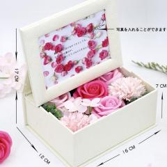 母の日 ギフト 送別 卒業 入学 歓送迎 プリザーブドフラワー プレゼント 写真立て フォトフレーム 花 ギフト 誕生日 お見舞い