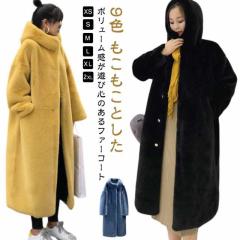 毛皮コートファーカラクルラムロングコートブラックミンクトリミング