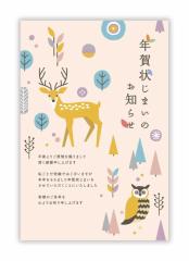 年賀状じまい(年内お知らせ)私製10枚入りパピレイSDJ-209