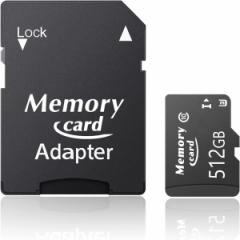 マイクロSD microSD メモリカード 512GB C10 UHS-I U3 V30 高速SDカード Full HD & 4K UHD ビデオ