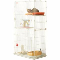 アイリスオーヤマ スリムキャットケージ2段 PSCC-...