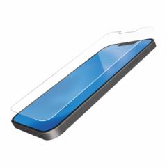iPhone13 mini ガラスフィルム ブルーライトカット 指紋防止 貼り付けツール付 PM-A21AFLGGBL エレコム