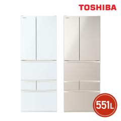 ���� TOSHIBA 551L 6�h�A �①�� VEGETA GR-Y550FH ��e�ʂ̃X�^���_�[�h���f�� �{�̕�685mm ���s699mm ����1,833mm �J�� �ݒu �ȈՎ戵