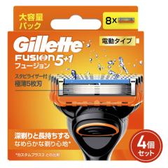 ジレット フュージョン パワー 髭剃り 8コ入×4個...