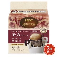 ����T�� �����h���b�v�R�[�q�[ ���J�u�����h 120g�i10g�~12�܁j�~3�Z�b�g UCC�㓇����