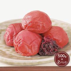 和歌山紀州南高つぶれ梅 しそ 500g×2パック 送料...