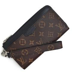 (未使用 展示品)ルイ ヴィトン LOUIS VUITTON ジッピー ドラゴンヌ L字ファスナー 長財布 モノグラムマカサー ブラウン ブラック 茶