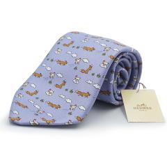 新品・未使用品）HERMES エルメス アニマル キツネ ニワトリ シルク100