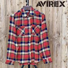 送料無料 AVIREX アヴィレックス COTTON FLANNEL SHIRT コットンフランネル チェックシャツ ネルシャツ アビレックス トップス 長袖 メン