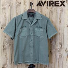  AVIREX ABbNX FADED WORK SHIRT USAFA Vc tFCh [NVc hJ ~^[ gbvX Yu