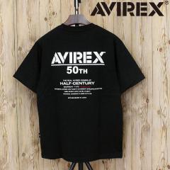 �������� AVIREX �A���B���b�N�X 50th Anniversary T-SHIRT ����T�V���c 783-5234005 �v�����g �A�r���b�N�X �~���^���[ �g�b�v�X �����Y