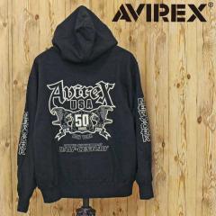  AVIREX ABbNX 50N OtBbN WbvAbv p[J[ GRAPHIC ZIP UP PARKA 783-5231005 gbvX ArbNX 