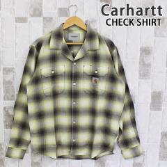 �������� Carhartt �J�[�n�[�g WIP ���[�Y�t�B�b�g �u�����`���[�h �V���c �`�F�b�N�V���c L/S Blanchard Shirt WIP I033691 �R�b�g�� ��
