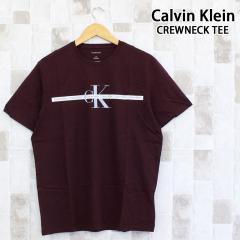 �������� Calvin Klein �J���o���N���C�� CKJ �e�[�v���s�[�g���C���[�h���S�N���[�l�b�NT�V���c SS TAPE REPEAT LAYERED LOGO CREW NECK