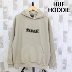 送料無料 HUF ハフ ロゴアップリケ フードデッド フリース スウェットパーカー LOGO APPLIQUE HOODED FLEECE  FL00229 裏起毛 フーディー