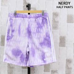 �������� NERDY �m���f�B ���m�O�����E�H�[�^�[�J���[�g���b�N�n�[�t�p���c DNA Monogram Watercolor Track Half Pants �؍��u�����h