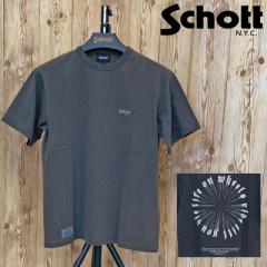 送料無料 Schott ショット MESSAGE WHEEL 半袖Tシャツ メンズ ブランド ゆうパケ 