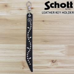  Schott Vbg FLOWER STUDS LEATHER KEY HOLDER t[X^bY U[L[z_[ 782-4970051 Y uh lR|