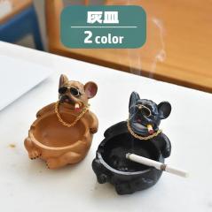 灰皿 アッシュトレイ 喫煙具 吸い殻入れ タバコ置き 犬 イヌ ユニーク