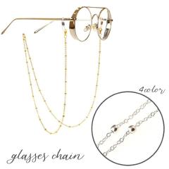 テラヘルツ鉱石 64面カット (約4mm) メガネチェーン 置き忘れ防止