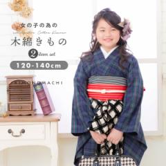 ���ǂ� �ؖȒ����ƃ|���G�X�e���P�т̎q�ǂ��p�����Z�b�g�u�ΐF�`�F�b�N+�ԃs���N�ȁv120cm/130cm/140cm ���̎q���� �W���j�A���� �L�b�Y