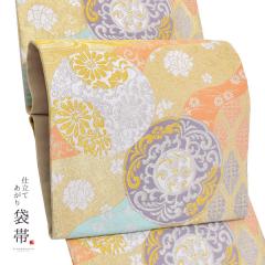 平和屋着物○西陣 川島織物 六通柄 本袋帯 菱吉祥文 金銀彩 引箔 正絹