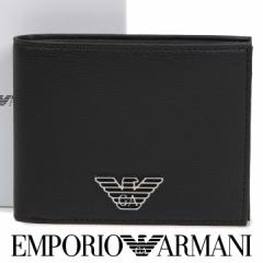 エンポリオアルマーニ 二つ折り財布 EMPORIO ARMANI 財布 メンズ ブラック Y4R165 YLA0E 81072