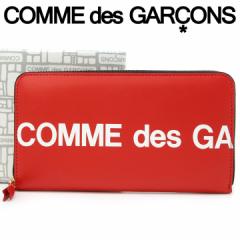 コムデギャルソン 長財布 COMME des GARCONS レディース メンズ レッドブラック SA0111HL HUGE LOGO RED
