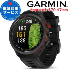 �S���t�E�H�b�` �K�[�~�� GARMIN Approach S70 47mm Black (010-02746-22) �y����T�[�r�X�z GPS�X�|�[�c�E�H�b�` �X�}�[�g�E�H�b�` ����