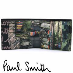 ポールスミス 財布 Paul Smith 二つ折り財布 メンズ ブラック アウトドア MINI ミニクーパー M1A-4833-HMINST 79 
